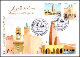 ARGELIA 2015 - FDC Rare (Annaba) - Islam - Mosque Mosquee Moschea Moschee Mezquita Ghardaïa Ibadism - Mezquitas Y Sinagogas