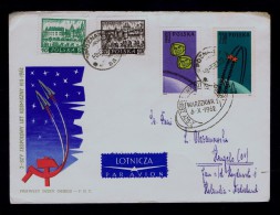 COSMOS Cover 1962 Fdc POLOGNE Polska Poznan Nederland Cosmonáutica Espace Space Sp544 - Other & Unclassified