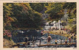 Lower Falls In The Finger Lakes Of Central New York City New York 1940 - Parks & Gardens