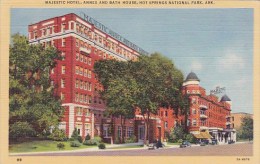 Majestic Hotel Annex And Bathhouse Hot Springs National Park Arkansas 1944 - Hot Springs