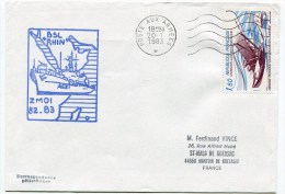 EMA POSTE AUX ARMEES + Cachet B.S.L. RHIN Sur Env. Du 20/01/1983 - Maritime Post