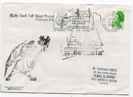 EMA ST MALO Ppal+ Cachet GEDANIA Sur Env. Du 14/04/1984 - Schiffspost