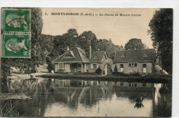 CPA 95 MONTLIGNON LA FERME DE MOULIN LARIVE 1925 - Montlignon