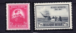 Belgium 1947 Belgica Expedition 2v ** Mnh (22305) - Other & Unclassified