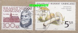 Greenland 1992 Lars Moller + Fungi 5.50Kr Value Used On Paper (22310) - Usati