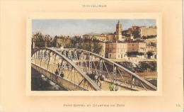 Montélimar - Pont Eiffel Et Quartier Du Fust - Carte De Luxe LL Colorisée De 1912 - Montelimar