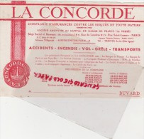 75 - PARIS - BUVARD LA CONCORDE - ASSURANCES - RUE DE LONDRES ET RUE SAINT LAZARE - Bank & Versicherung