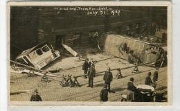 POST CARD ENGLAND YORKSHIRE BRADFORD TRAM ACCIDENT JULY 31 1907 - Bradford