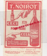 87 -ST  SAINT JUNIEN - RARE BUVARD MAISON BLENY-ALIMENTATION GENERALE-22 RUE SALER- QUINQUINA T.NOIROT - Alimentos