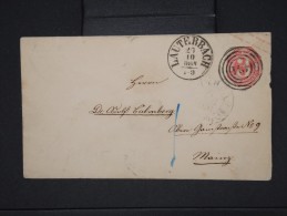 ALLEMAGNE-Entier Postal  ( Enveloppe) De Lauterbach  En 1864       à Voir   P6203 - Sonstige & Ohne Zuordnung