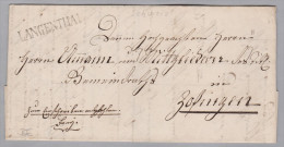 Heimat BE LANGENTHAL Langstempel 1844-03-16 Vorphila Brief Nach Zofingen - ...-1845 Prephilately