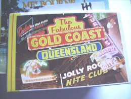 Australia Queensland Goldcoast View Folder Map With 12 Very Nice Photo' S Old Cars - Gold Coast