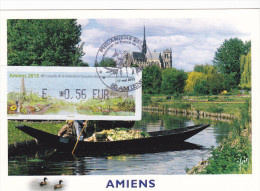 Carte-Maximum FRANCE N° Yvert  L1135 (AMIENS-Hortillonnages Et Cathédrae) Obll Sp Ill 1er Jour Phil'Amiens(Ed Yvon) - 2010-2019