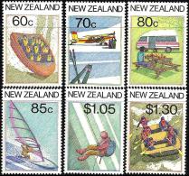 NEW ZEALAND TOURISM SPORTS SET OF 6 60 Cts -$1.30 MINT ISSUED 14-01-1987 SG1411-16 READ DESCRIPTION !! - Unused Stamps