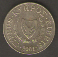CIPRO 5 CENTS 2001 - Chypre