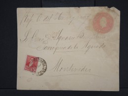 ARGENTINE -Entier Postal( Enveloppe) Avec Complément  Pour Montévidéo En 1899   à Voir  P6234 - Interi Postali