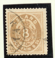 Island 1873 Mi# 4A Gestempelt Attest Tw.stumpfe Zähne - Used Stamps