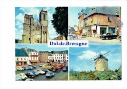 35 - DOL DE BRETAGNE - Le Moulin Du Tertre Place Voitures 2CV / DS CITROEN Tracteur Remorque Boucherie BIET PHILIPS - Tractors