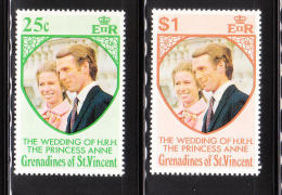St Vincent Grenadines 1973 Princess Anne's Wedding Omnibus MNH - St.Vincent (...-1979)