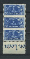 SOUTH  AFRICA    1942    WAR  EFFORT     3d  Blue      MH - Unused Stamps