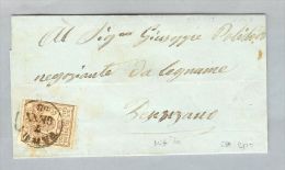 Italien Parma Mi#10 Auf Brief 1858-01-07 Nach Benzano - Parma