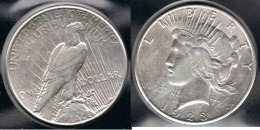 EE.UU.  USA   DOLLAR 1923  PEACE PLATA SILVER..B1 - 1921-1935: Peace (Paix)