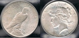 EE.UU.  USA   DOLLAR 1923  PEACE PLATA SILVER..B4 - 1921-1935: Peace (Paix)