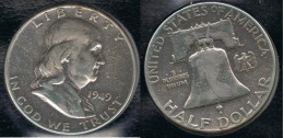 EE.UU.  USA HALF DOLLAR 1949  PLATA SILVER - 1948-1963: Franklin