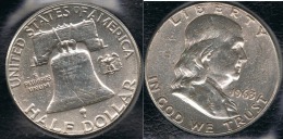 EE.UU.  USA HALF DOLLAR 1963  PLATA SILVER - 1948-1963: Franklin