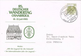 13254. Carta Entero Postal ROTHENFELDE (alemania Federal) 1988. Deutscher Wandertag Osnabruck - Sobres - Usados