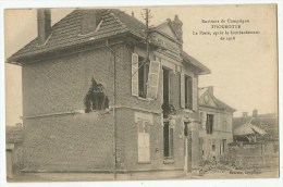 Thourotte  (60.Oise) La Poste Après Le Bombardement De 1918 - Thourotte