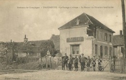 Thourotte  (60.Oise) Le Passage à Niveau - Maison Du Buraliste Après Le Bombardement De 1918 - Thourotte