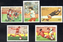 Laos - 1991 Soccer World Cup USA '94 Set (**) # Mi 1261-1265 - 1994 – Vereinigte Staaten