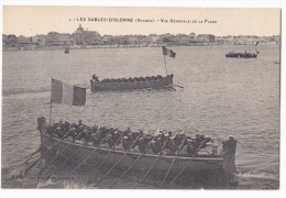LES SABLES-D´OLONNE. - Course D'Avirons . - Vue Generale De La Plage. Beau Plan - Rowing