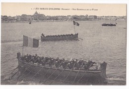 LES SABLES-D´OLONNE. - Course D'Avirons . - Vue Generale De La Plage. Beau Plan - Aviron