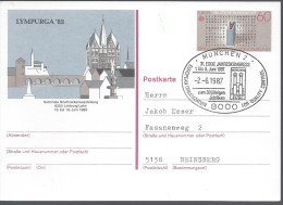 Exposition Philatélique Philatélie Limbourg 1983 Cachet MUNCHEN Organisation Européennz Pour Le Contrôle Qualité - Cartes Postales Illustrées - Oblitérées