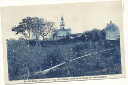 44  SAVENAY   VUE SUR  L EGLISE   PRISE DE LA ROUTE DE ST NAZAIRE - Savenay