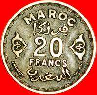 * PROTECTORATE Of FRANCE: MOROCCO ★ 20 FRANCS 1371 (1952)! MOHAMED V (1927-1955)! LOW START★NO RESERVE! - Marokko