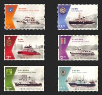 Hong Kong 2015 - Marine, Police, Pompiers, Bateaux Des Services De Secours  - 6v Neufs // Mnh - Nuevos