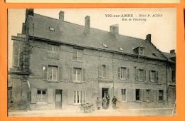 MNI-24  Vic Sur Aisne, Hôtel Aubin Rue De Fontenoy, ANIME. Au Dos Tampon Union Nationale Des Combattants.  Non Circulé. - Vic Sur Aisne