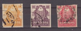 1921 - 4 Anniv. De La Revolution D Octobre  Mi No 162/164 Et Yv 150/152 Serie Complete - Used Stamps