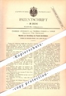 Original Patent -C. Anderson Und T. Cormie In Leslie , Fife ,1883, Production Of Trailers For Address Packets , Scotland - Fife