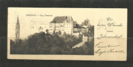 262 * LANDSHUT * BURG TRAUSNITZ * KLEINFORMAT * DIE BESTEN WÜNSCHE ZUM JAHRESWECHSEL 1913   **!! - Landshut