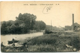 CPA 95 MERIEL L OISE ET LE PORT 1916 - Meriel