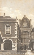 St Mary's Church - Rye - Shewing Clock - Published By J. Harvey - Rye