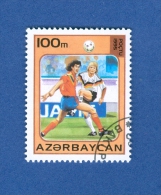 ANNÉE 1995 N° 242 A ASIE FOOTBALL AZERBAYCAN FOOTBALL  OBLITÉRÉ - Copa Asiática (AFC)