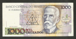 BRASIL - BANCO CENTRAL Do BRASIL - 1000 CRUZADOS / 1 CRUZADO NOVO With Counterstamp - Brazilië