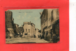 ELNE  1939  ROUTE NATIONALE AVEC COMMERCE    CIRC OUI EDIT - Elne