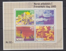 Norway 1985 Stamp Day M/s ** Mnh (22368) - Blocs-feuillets
