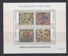 Norway 1993 Stamp Day M/s ** Mnh (22370) - Blokken & Velletjes